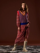 Сукня міді літня жіноча Sinsay 7464A-MLC S Червона (5904841503230) - зображення 3