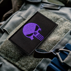 Набір шевронів з липучкою IDEIA Punisher Череп Каратель вишитий патч 5х8 см 2 шт Фіолетовий (4820182654138) - зображення 10