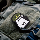 Шеврон на липучке IDEIA Флорк солдат ЗСУ с чашкой 5.5х8 см вышитый патч (2200004305431) - изображение 3