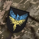 Шеврон на липучке IDEIA Феникс Флаг Украины вышитый патч 8х9.5 см (2200004307596) - изображение 6