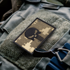 Набор шевронов с липучкой IDEIA Punisher Череп Каратель вышитый патч 5х8 см 2 шт Пиксель (4820182651069) - изображение 3