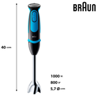 Blender Braun MQ 5252 BK/BL Vario Fit - obraz 4