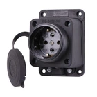 Розетка з заглушкою Lezard 16А IP44 2P+E каучук (106-0400-0103)