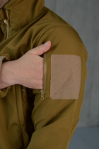 Куртка Softshell чоловіча KOYOT з Флісовою підкладкою колір койот / Демісезонна водонепроникна XL - зображення 5