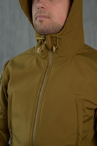Куртка Softshell мужская KOYOT с Флисовой подкладкой цвет койот / Демисезонная водонепроницаемая S - изображение 3