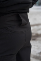 Брюки мужские SoftShell для полиции на флисе с высокой посадкой / Ветро и водозащитные штаны XL - изображение 9