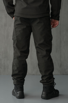 Чоловічі штани SoftShell для поліції на флісі із високою посадкою / Вітро та водозахисні штани 2XL - зображення 3