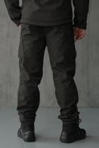 Чоловічі штани SoftShell для поліції на флісі із високою посадкою / Вітро та водозахисні штани 2XL - зображення 3