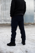 Чоловічі штани SoftShell для ДСНС на флісі із високою Посадкою / Щільні Брюки темно-сині S - зображення 6