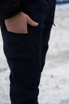 Чоловічі штани SoftShell для ДСНС на флісі із високою Посадкою / Щільні Брюки темно-сині S - зображення 11