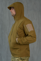 Куртка Softshell чоловіча KOYOT з Флісовою підкладкою колір койот / Демісезонна водонепроникна 3XL - зображення 4