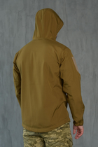 Куртка Softshell мужская KOYOT с Флисовой подкладкой цвет койот / Демисезонная водонепроницаемая 3XL - изображение 8