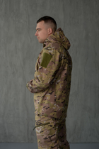 Куртка Softshell мужская Multicam с Флисовой подкладкой цвет Мультикам / Демисезонная водонепроницаемая 5XL - изображение 4