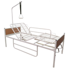 Ліжко медичне механічне функціональне Riberg АН3-11-04 з гвинтовим механізмом підйому з матрацом бічними поручнями приліжковою трапецією і штативом для крапельниці - зображення 4
