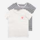 Komplet koszulek dziecięcych 2 szt dla dziewczynki Tom Tailor 1032157 104-110 cm Wielobarwny (4065308778392) - obraz 1