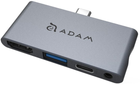 USB-C хаб Adam Elements Casa Hub i4 Gray - зображення 1