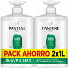 Szampon Pantene Pro-V Smooth & Sleek 2x1000 ml (8006540079034) - obraz 1