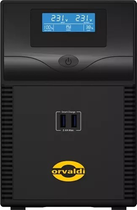 UPS Orvaldi i2000 LCD 2000VA (1200W) Black (ID2K0CH) - obraz 2