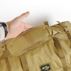 Сумка тактическая Kiborg Military Bag 130 л Coyote (k6041) - изображение 8