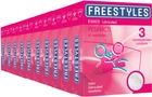 Презервативи Freestyles Ribbed Ребристі 10 упаковок по 3 шт (ROZ6400229473)