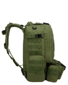 Рюкзак модульний Defense Pack Assembly 50L Olive з відстібними підсумками, з міцного матеріалу Nylon 600D - изображение 3
