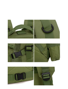 Рюкзак модульний Defense Pack Assembly 50L Olive з відстібними підсумками, з міцного матеріалу Nylon 600D - изображение 4