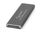 Зовнішній карман Gembird для підключення SSD M.2, USB 3.0, алюміній, Black (EE2280-U3C-01)