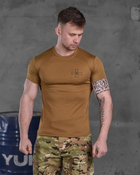 Тактическая мужская футболка с надписью ЗСУ потоотводящая XL койот (85687) - изображение 1