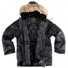 Куртка Helikon-Tex US N3B (Аляска), black XS/Regular (KU-N3B-PO-01) - изображение 1