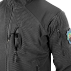 Куртка Helikon-Tex Alpha Hoodie - Grid Fleece, Shadow grey XS/Regular (BL-ALH-FG-35) - зображення 6
