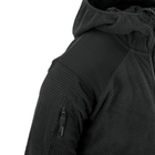 Куртка Helikon-Tex Alpha Hoodie - Grid Fleece, Black 3XL/Regular (BL-ALH-FG-01) - изображение 9