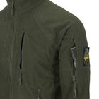 Куртка Helikon-Tex ALPHA Tactical - Grid Fleece, Olive Green S/Regular (BL-ALT-FG-02) - зображення 4