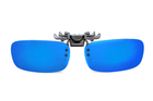 Полярізаційна накладка на окуляри (дзеркальна синя) - изображение 1