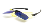 Полярізаційна накладка на окуляри (дзеркальна синя) - изображение 4
