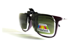 Полярізаційна накладка на окуляри (коричнева) - зображення 6