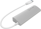 Hub USB Icy Box IB-AC6401 USB 3.0 Silver - obraz 4