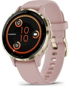Смарт-годинник Garmin Venu 3S Soft Gold Stainless Steel Bezel with Dust Rose Case and Silicone Band (010-02785-03)