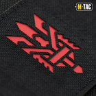 Нашивка M-Tac Тризуб (стилизация) Laser Cut горизонтальная Black/Red - изображение 2