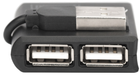 USB хаб Digitus DA-70217 USB 2.0 Black - зображення 3