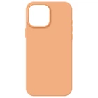 Силиконовый чехол для Apple iPhone 15 Pro Max, ICON2 Case, Оранжевый, противоударный, панель, защита всего корпуса, матовая поверхность Soft Touch, выступает над дисплеем, совместим с защитными стеклами и пленками, с микрофиброй
