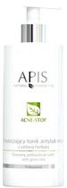 Тонік Apis Acne-Stop очищувальний антибактеріальний із зеленим чаєм 500 мл (5901810000790) - зображення 1