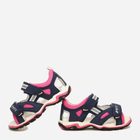 Дитячі шкіряні сандалії для дівчинки Bartek 16176-010 30 Темно-синій/Рожевий (5903607814061) - зображення 7