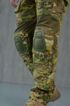 Мужские тактические брюки с наколенниками в комплекте и вставками FLEX / Крепкие Брюки рип-стоп мультикам 4XL - изображение 2