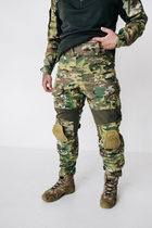 Мужские тактические брюки с наколенниками в комплекте и вставками FLEX / Крепкие Брюки рип-стоп мультикам L - изображение 9