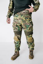 Чоловічі тактичні штани з Наколінниками у комплекті та Вставками FLEX / Міцні Брюки ріп-стоп мультикам XL - зображення 9