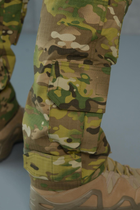 Мужские тактические брюки с наколенниками в комплекте и вставками FLEX / Крепкие Брюки рип-стоп мультикам 4XL - изображение 11