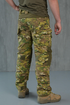 Чоловічі тактичні штани з Наколінниками у комплекті та Вставками FLEX / Міцні Брюки ріп-стоп мультикам S - зображення 7