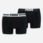 Komplet męskich majtek 2 sztuki Puma Placed Logo Boxer 2p 90651903 M Czarny (8718824117096) - obraz 1