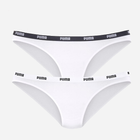 Komplet damskich majtek bikini 2 sztuki Puma Women Bikini 2P Pack 90785104 M Biały (8718824911939)