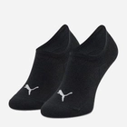 Набір жіночих шкарпеток 2 пари Puma Unisex Footie 2P High Cut 90798101 35-38 Чорний (8720245034630) - зображення 1